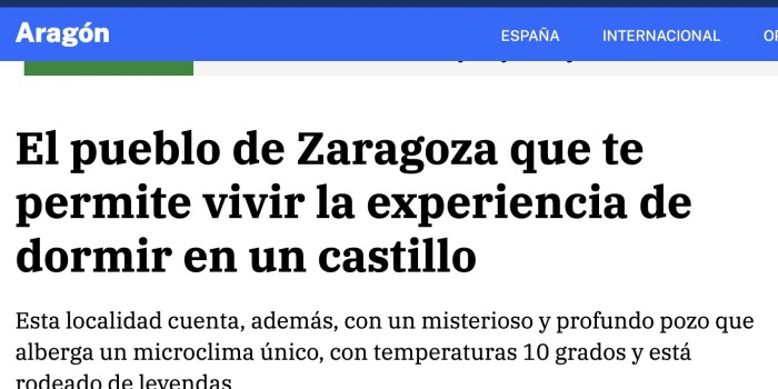 dormir en un castillo casa rural